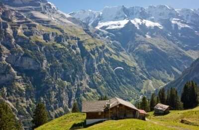 Mountains in Switzerland in June