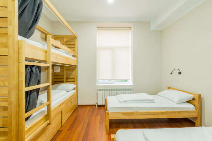 A hostel room in Slovakia