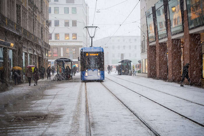 Snowfall In Munich