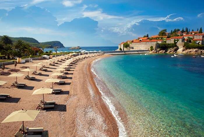 view of a gorgeous montnegro beach