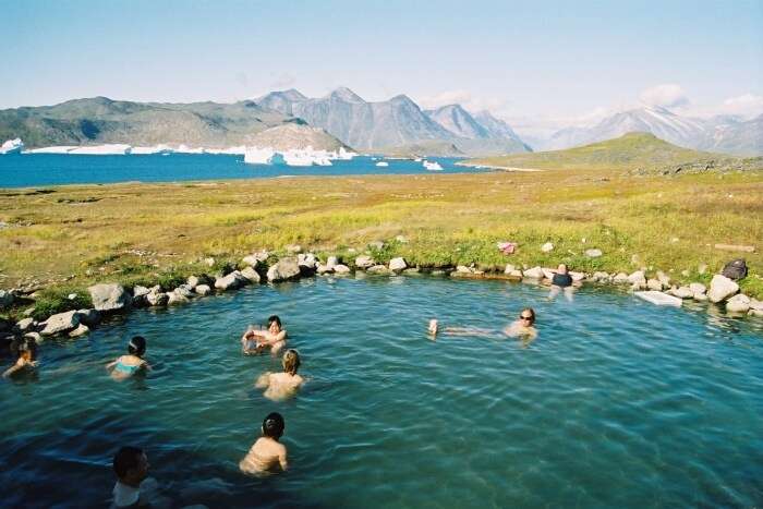 Enjoy the hot springs