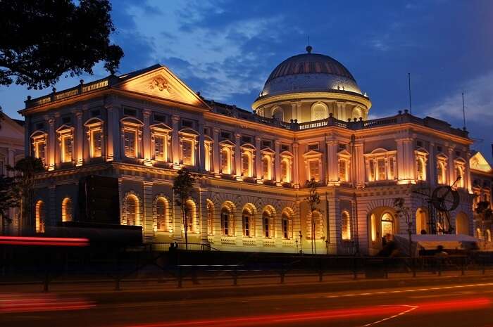 Singapore - December 4, 2019: Street view of Singapore at sunny day with  the centre of arts and books Bras Basah Complex, Singapore Stock Photo -  Alamy