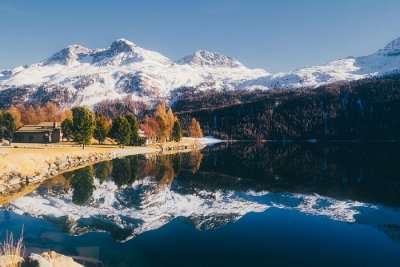 great alpine view in Switzerland