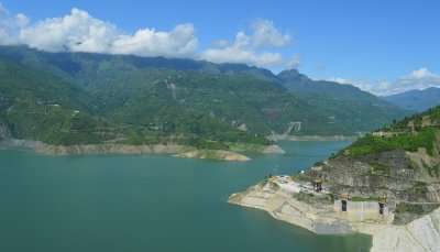 A spectacular view of Tehri Dam, one of the best places to visit in Uttarakhand in summer