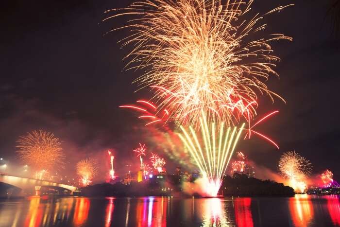 Fireworks in Queensland
