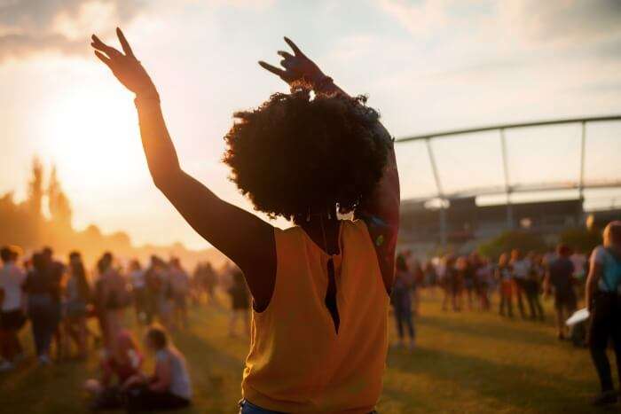 girl dancing in a party