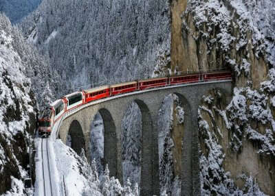 A stunning view of glacier-express
