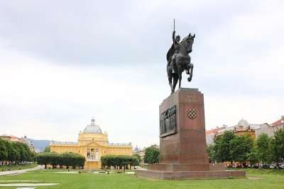 famous square in Zagreb