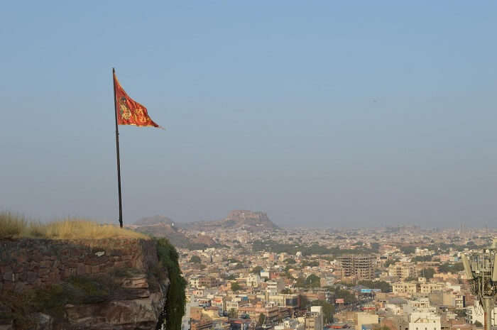 Garden on top of hill in Jodhpur