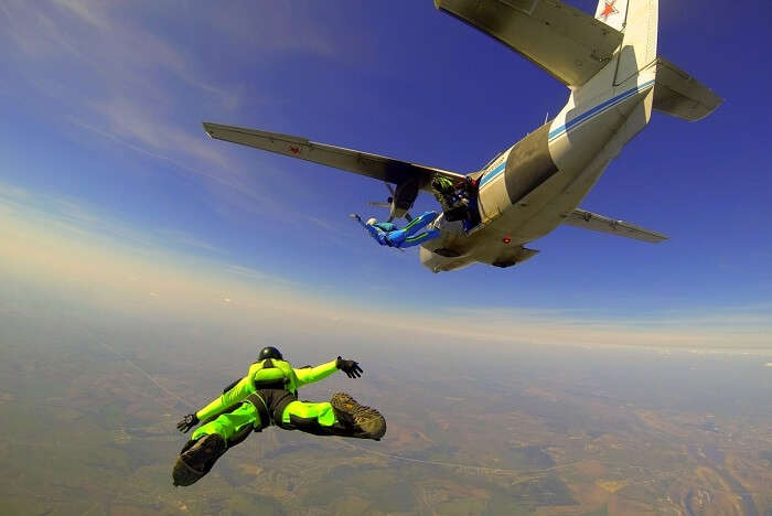Skydiving in Fiji