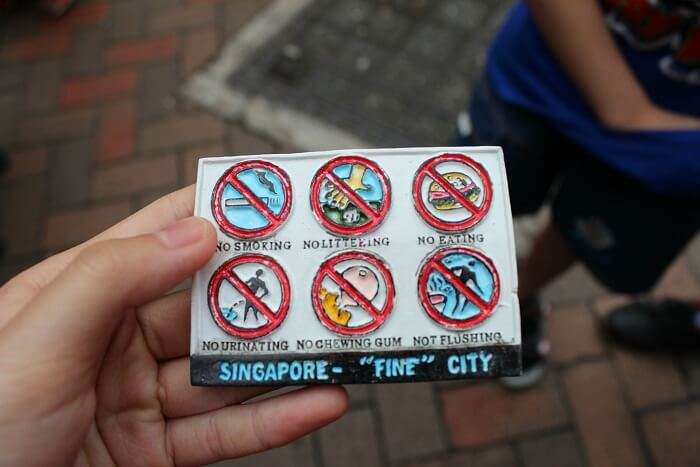 Things not to do in singapore
