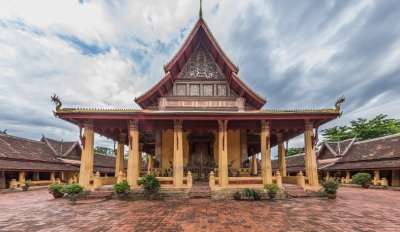 A glorious view of Vientiane, one of the amazing places to visit in Southeast Asia