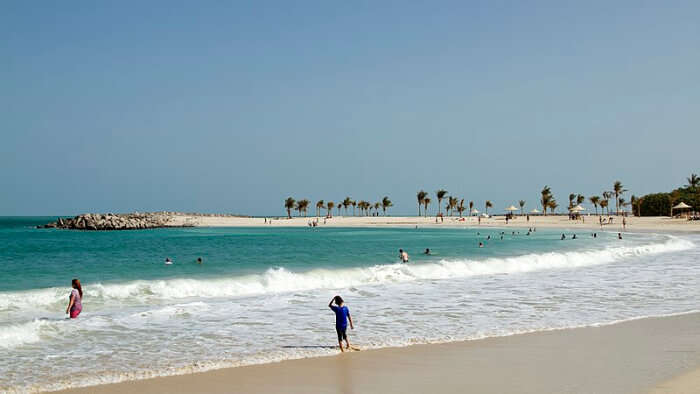 Al Mamzar Beach in Sharjah