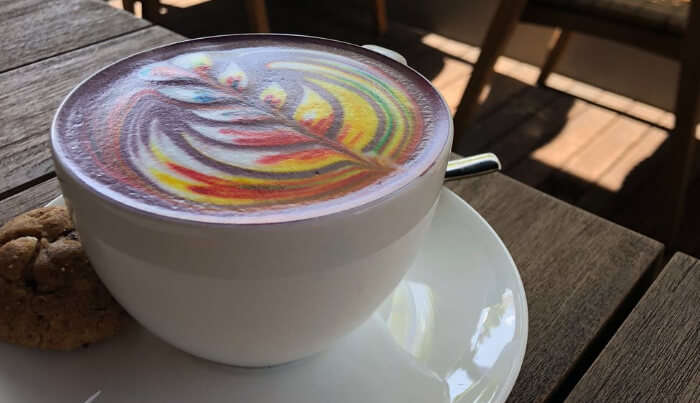 Rainbow Coffee Latte