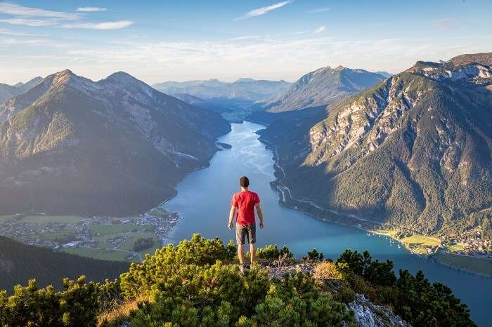 man standing near the mountain in Austria