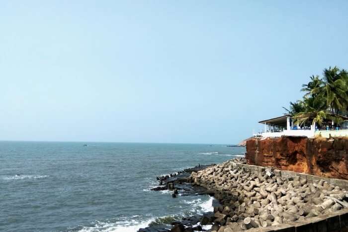 a romantic dinner in a shack on beach of goa