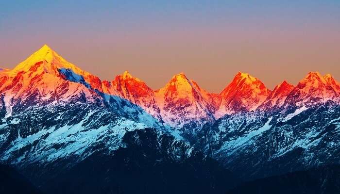 La cordillera del Himalaya India