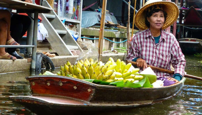 Floating markets in Thailand