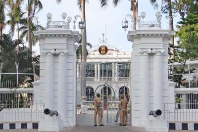 A delightful view of Raj Niwas in Pondicherry