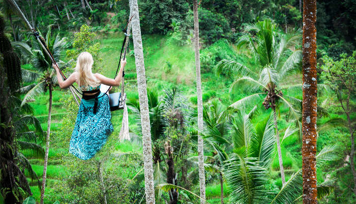 Girl Enjoying in Ubud