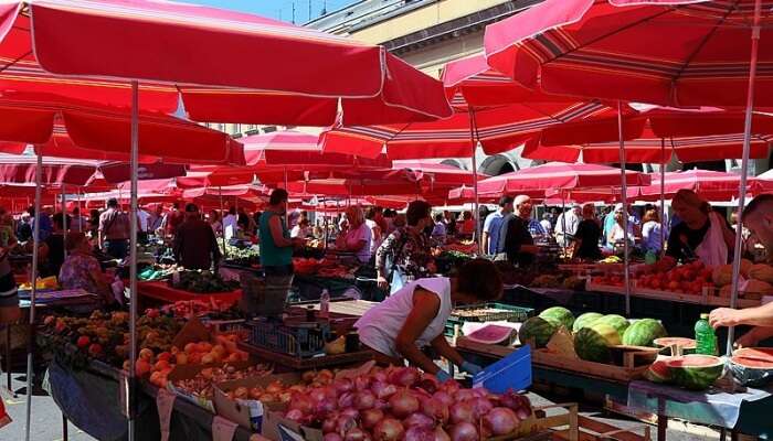 famous Dolac Market