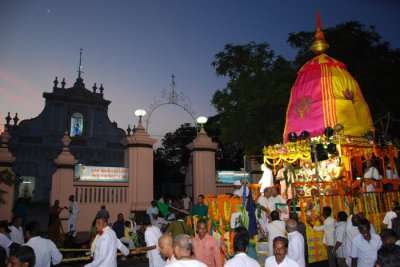 A blissful view of IsKCON, one of the best places to visit in Pondicherry