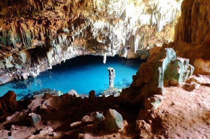 view of cave in rangko village