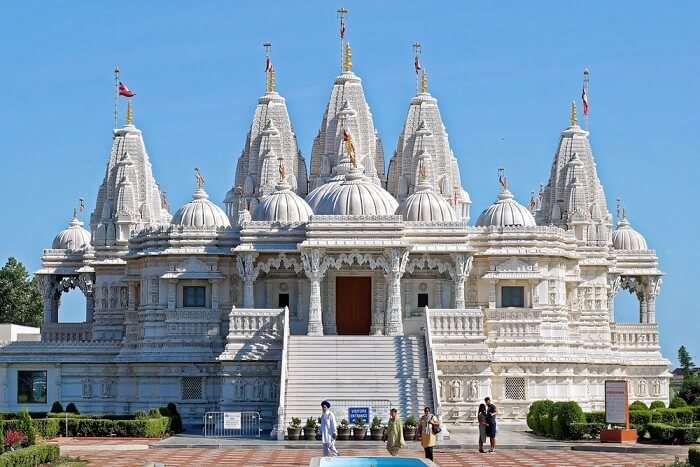 front view of the temple