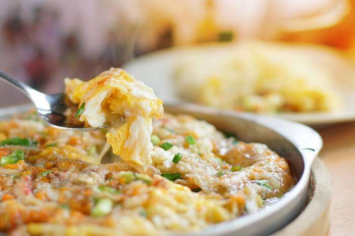 oysters in a pan