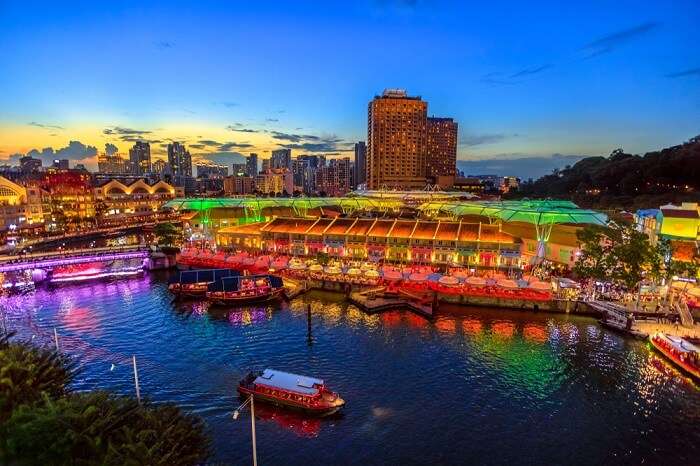 Clarke quay view from above