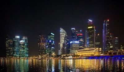view of singapore from samulun