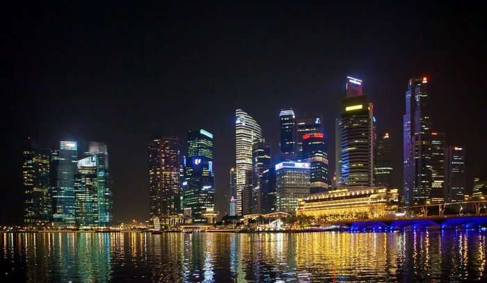 view of singapore from samulun