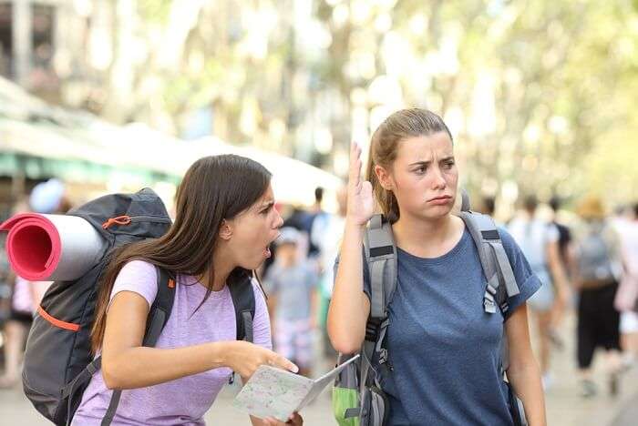 shout in public