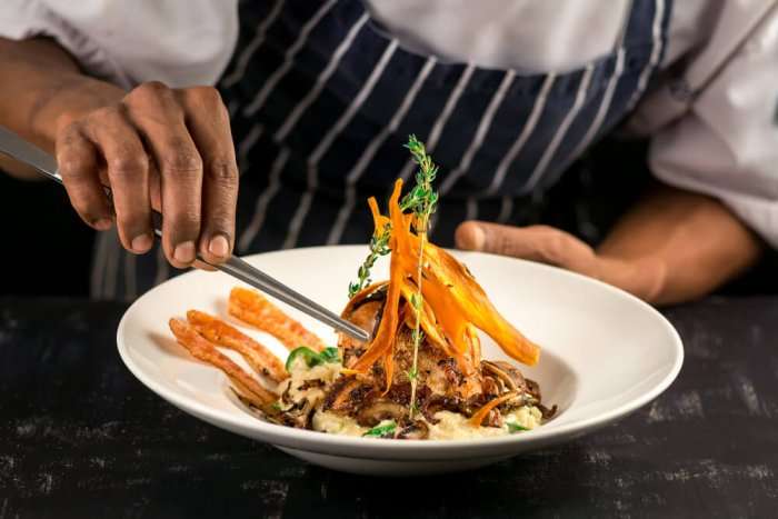 A dish in the restaurant