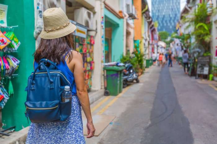 traveler in haji lane