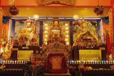 Buddhist temple interior