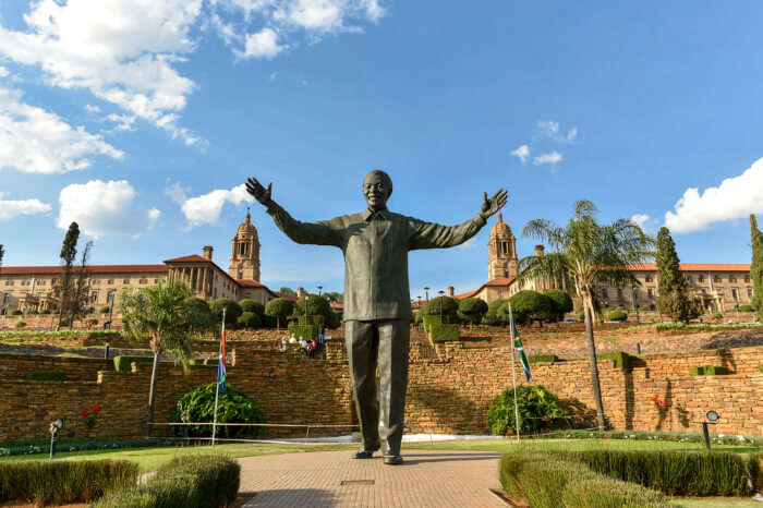 Nelson Mandela's statue, Pretoria, S Africa