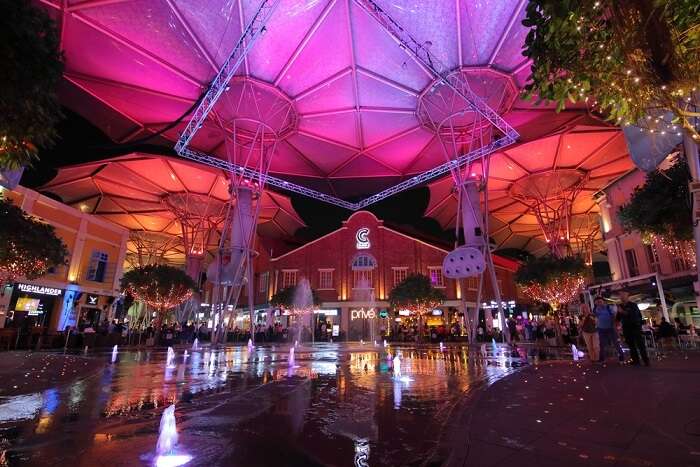 night time in Clarke Quay