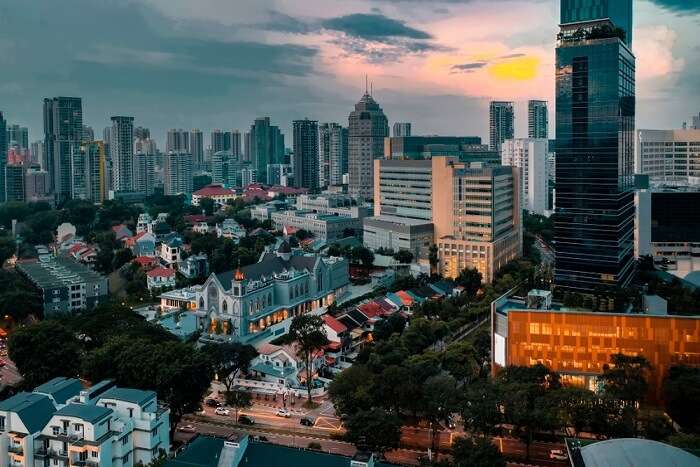 aerial view of Novena