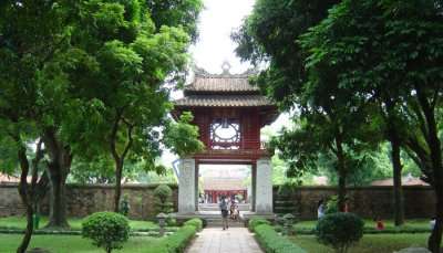 entrance to a temple in Vietnam