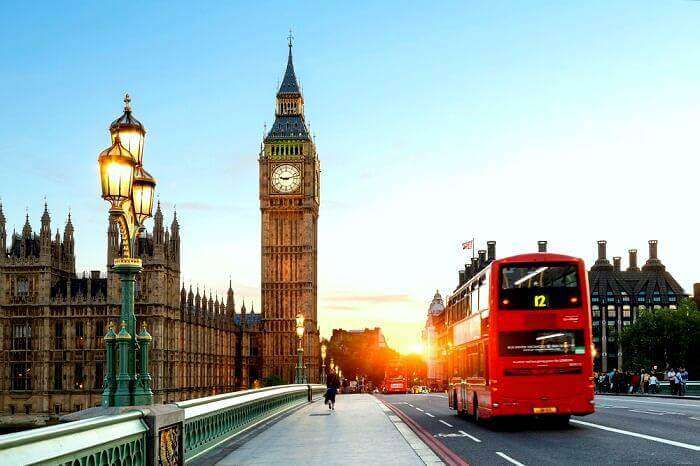 A blissful view of London which is one of the best summer holiday destinations in the world