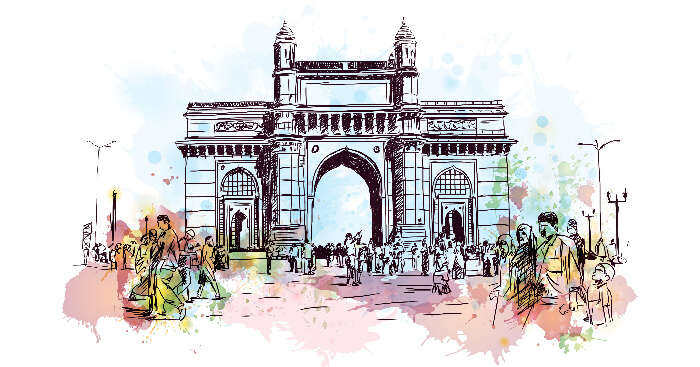Mumbai sketch in india 223