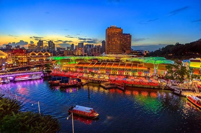 A View of clarke quay