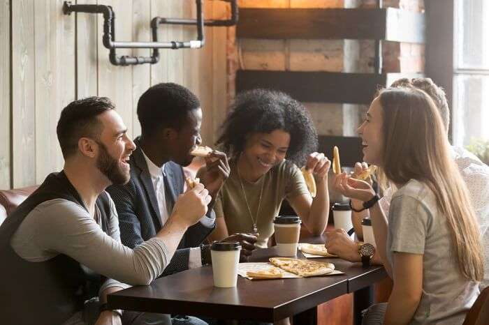 friends enjoying coffee