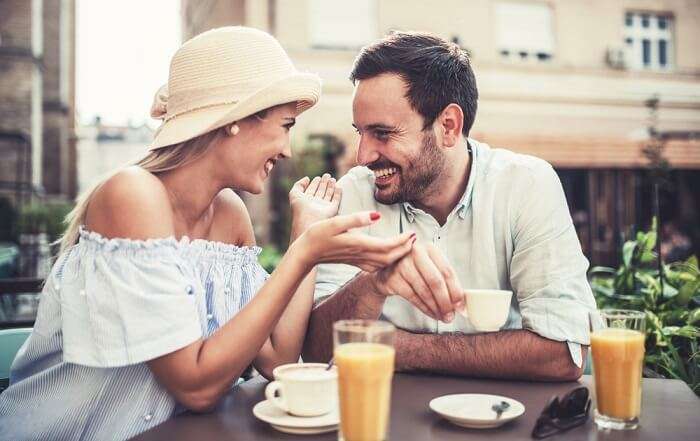 couple having coffee