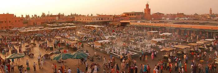 traditional market in Marrakech