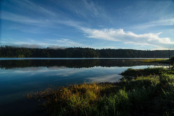 view of the lake in Bali