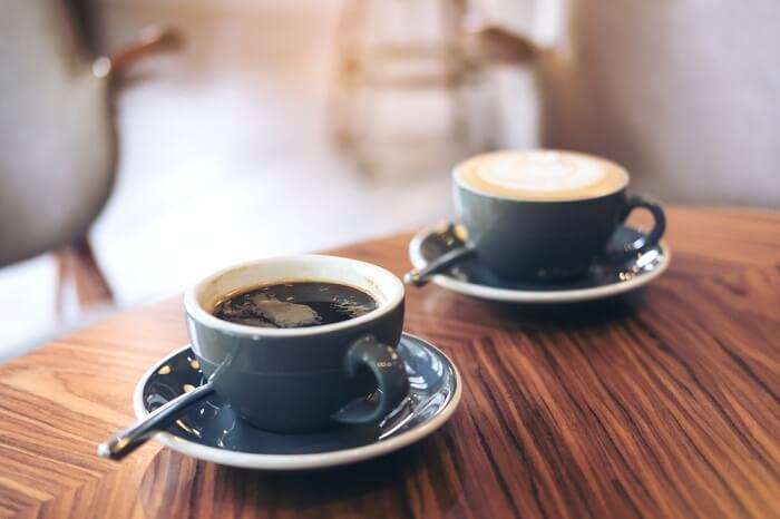 cup of coffee on table