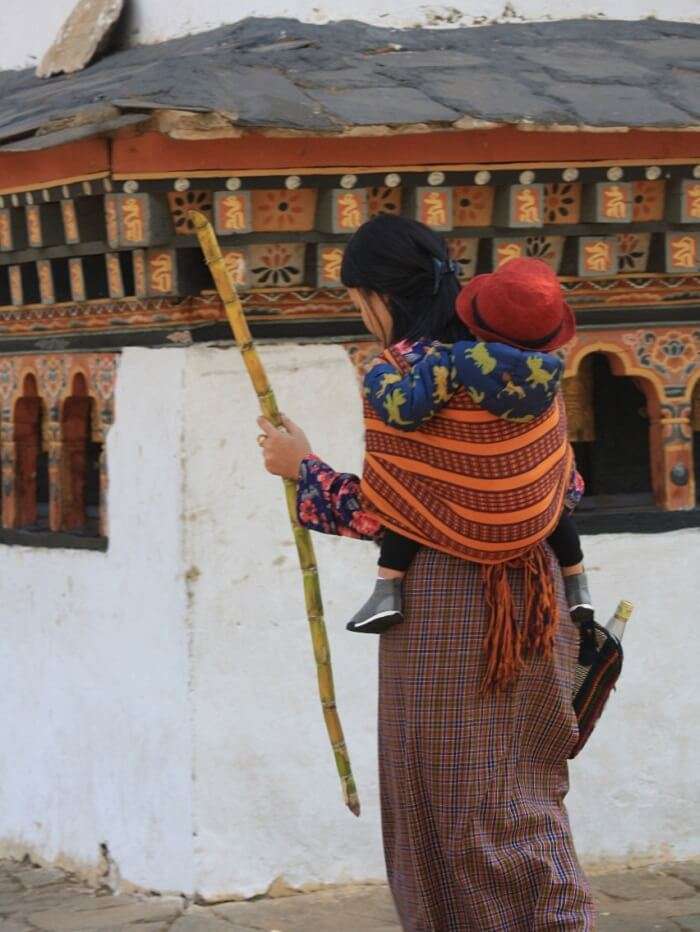 captured some daily locals of Bhutan