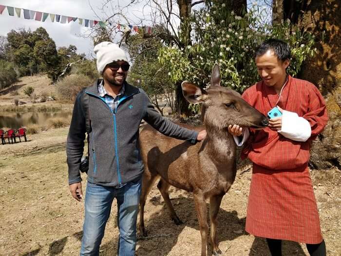 with local nomads in Bhutan